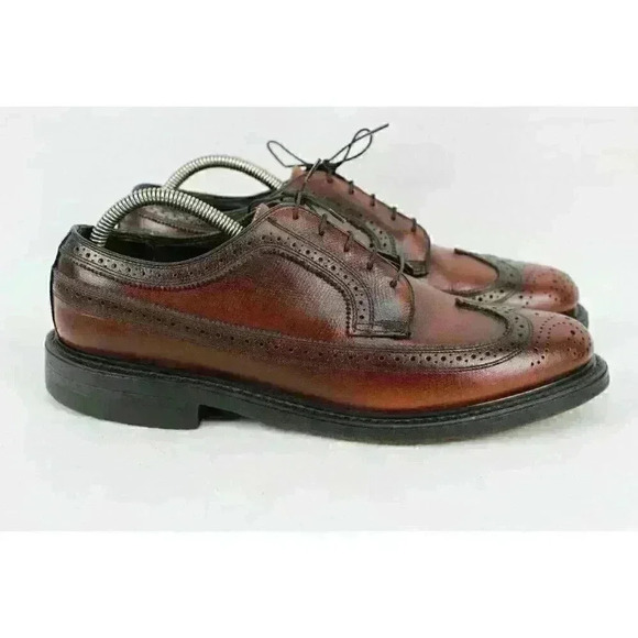 Vintage Coburne Square Style Men's Brown Shoes - Picture 6 of 12